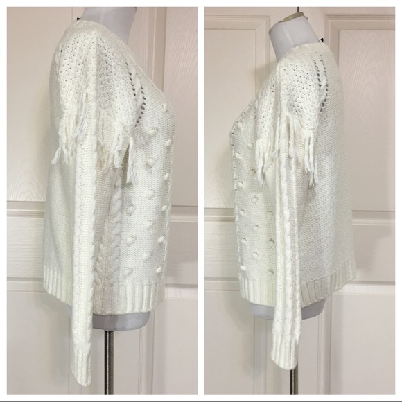 NWT! cupcakes & cashmere Angie Cable Knit Pullover - Picture 4 of 7